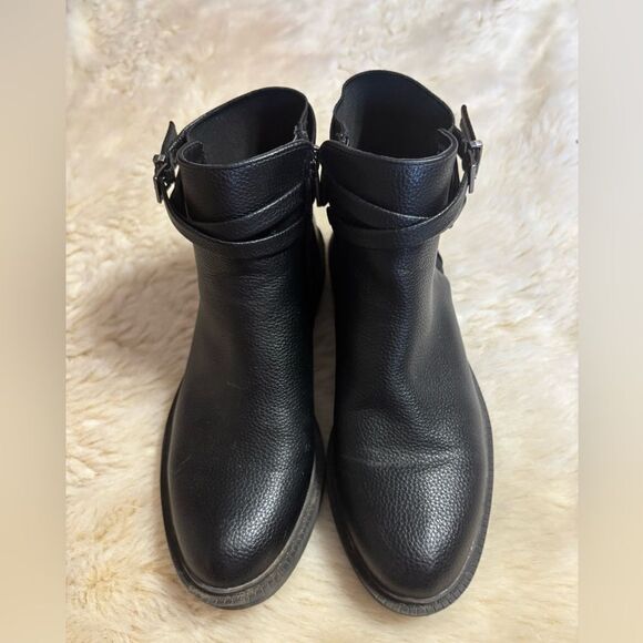 Kenneth Cole Reaction Womens Wind Lug Buckle Leather Booties size 6 - Picture 3 of 7